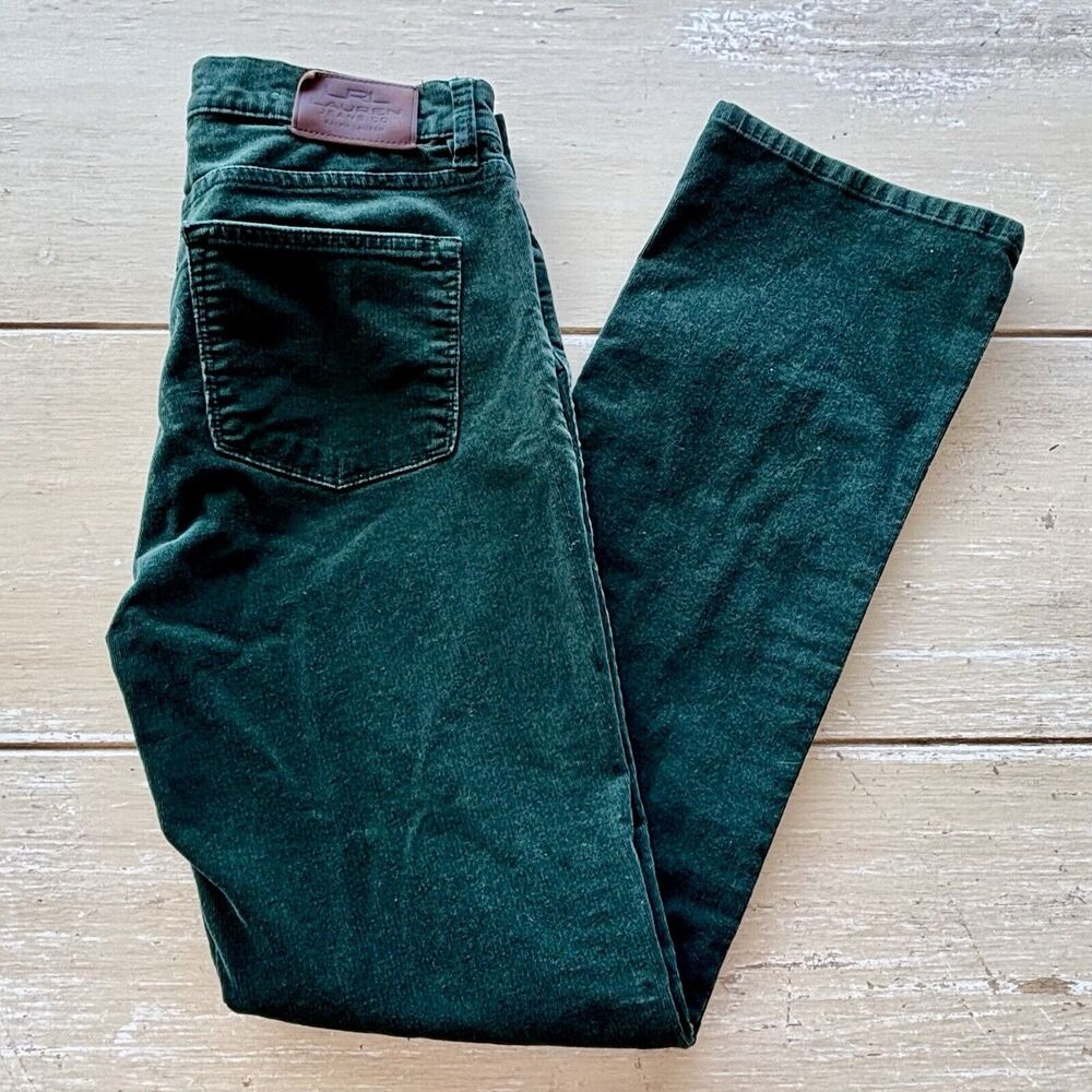 Lauren Ralph Lauren Forest Green Straight Leg Pants